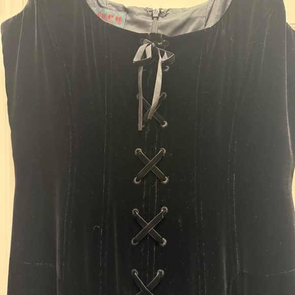 Ralph Lauren vintage velvet dress - Picture 2 of 5